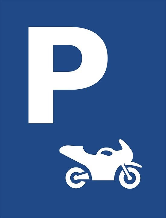 Place de stationnement pour motos