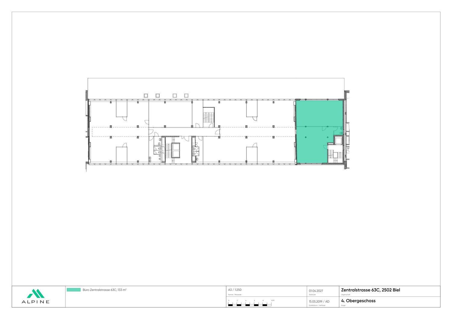 133m² bureau
