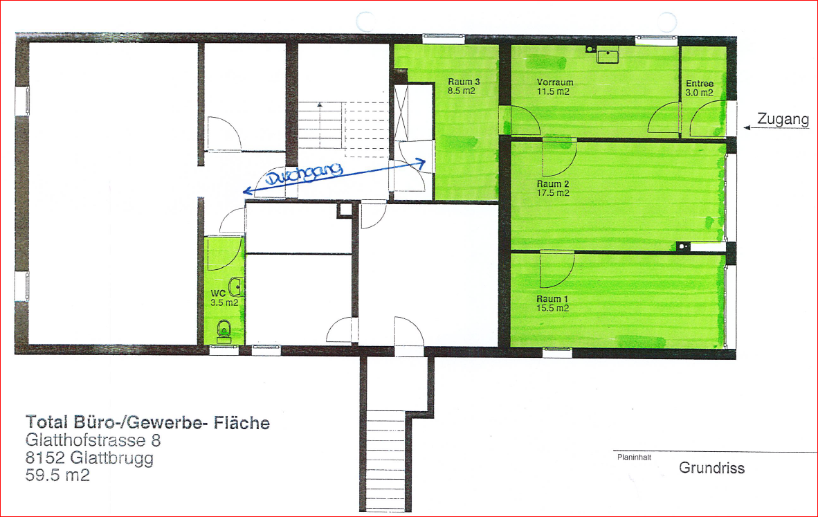 56m² bureau, photo 2 sur 7
