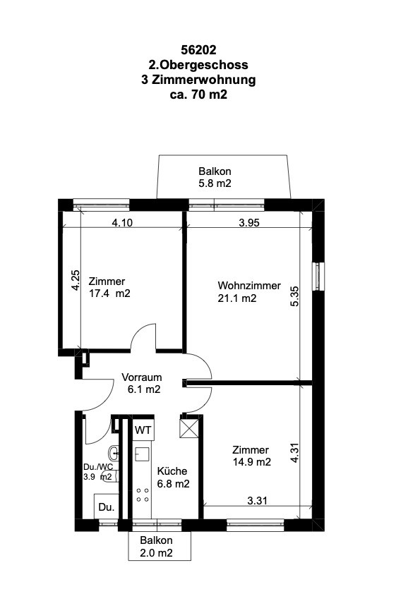 Appartement de 3 pièces, photo 8 sur 8