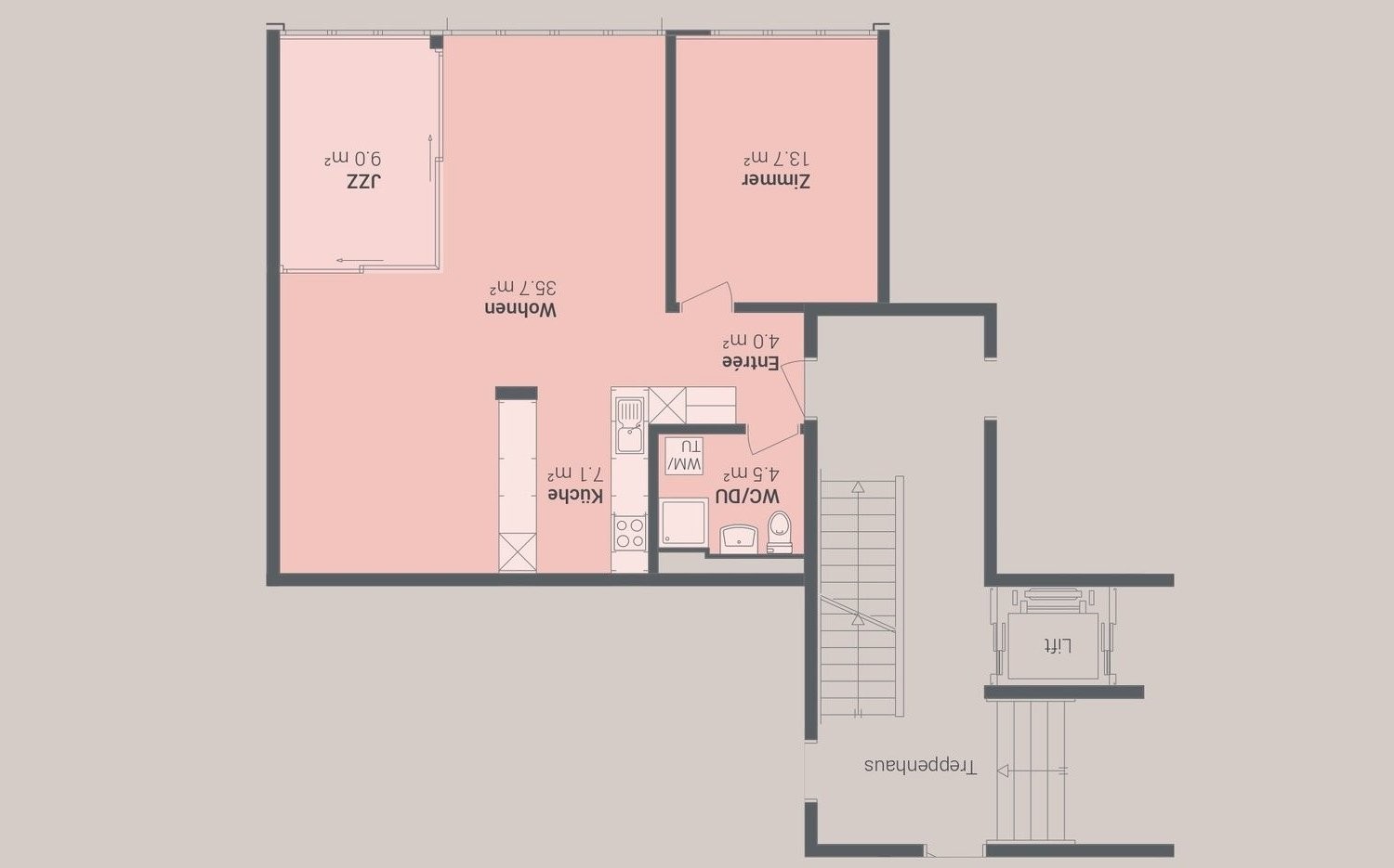 Appartement de 2 ½ pièces, photo 5 sur 6