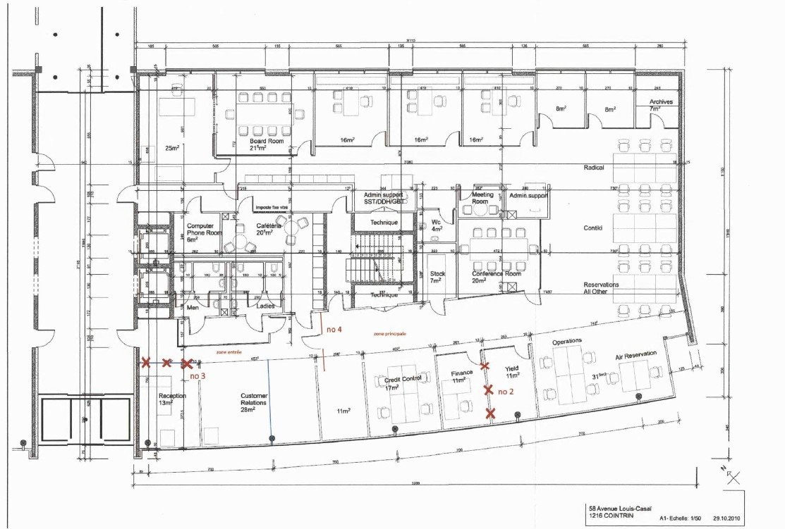 670m² office