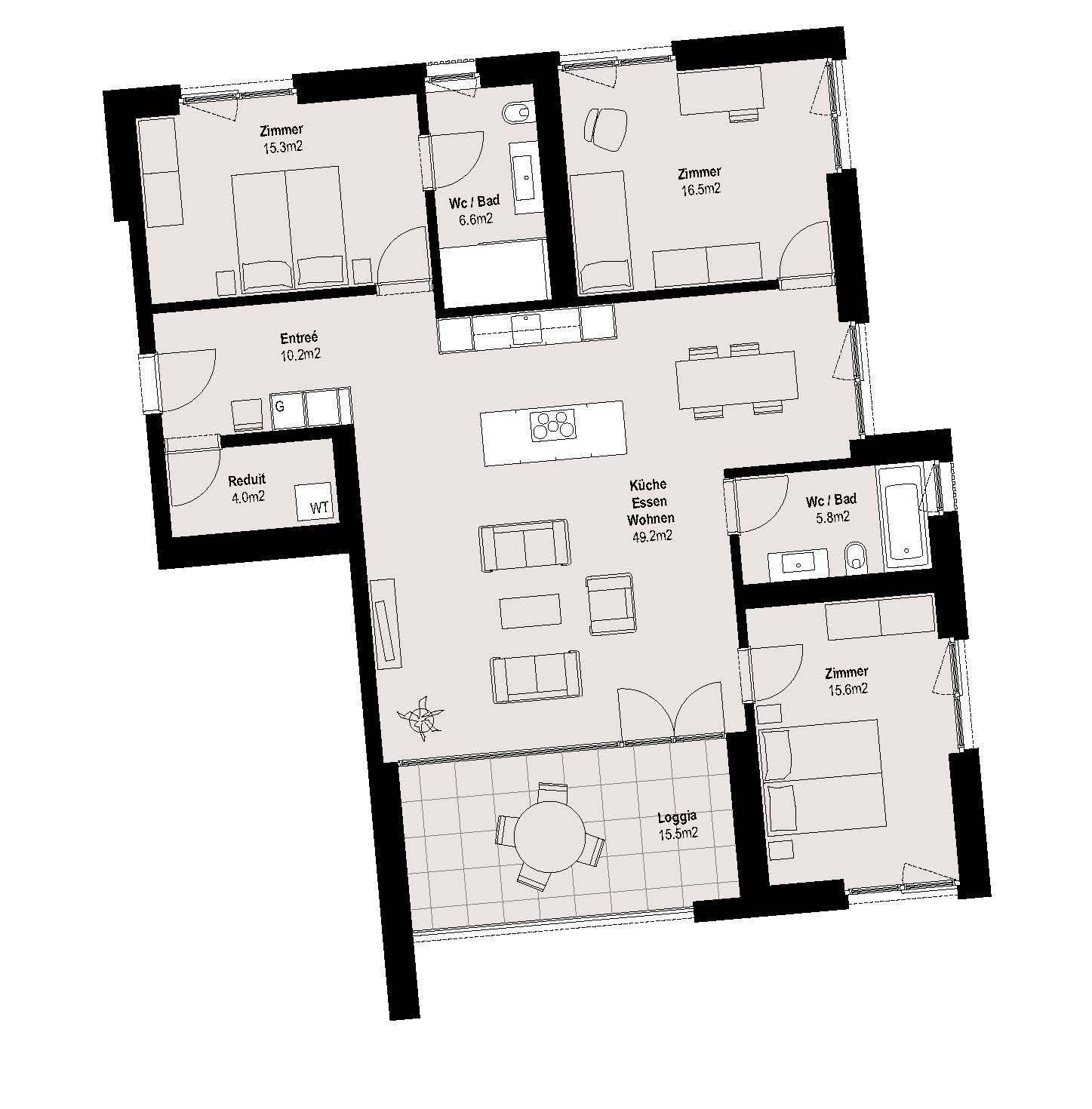 Appartement de 4 ½ pièces, photo 2 sur 3