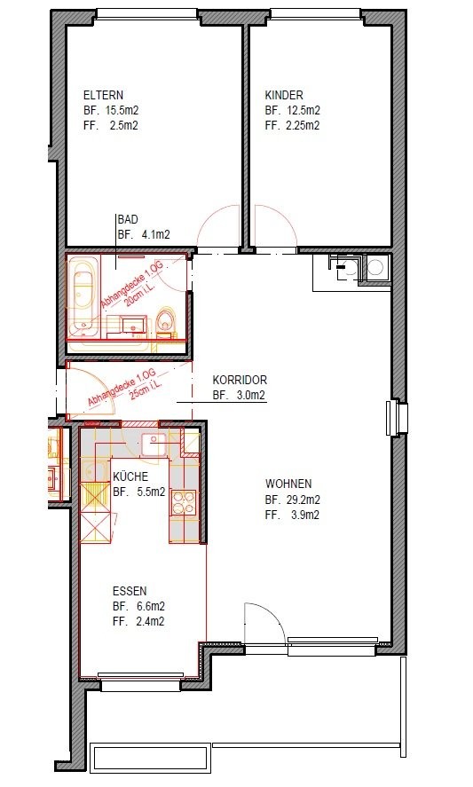 Appartement de 3 ½ pièces