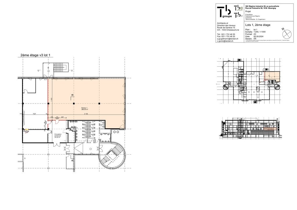 266m² office