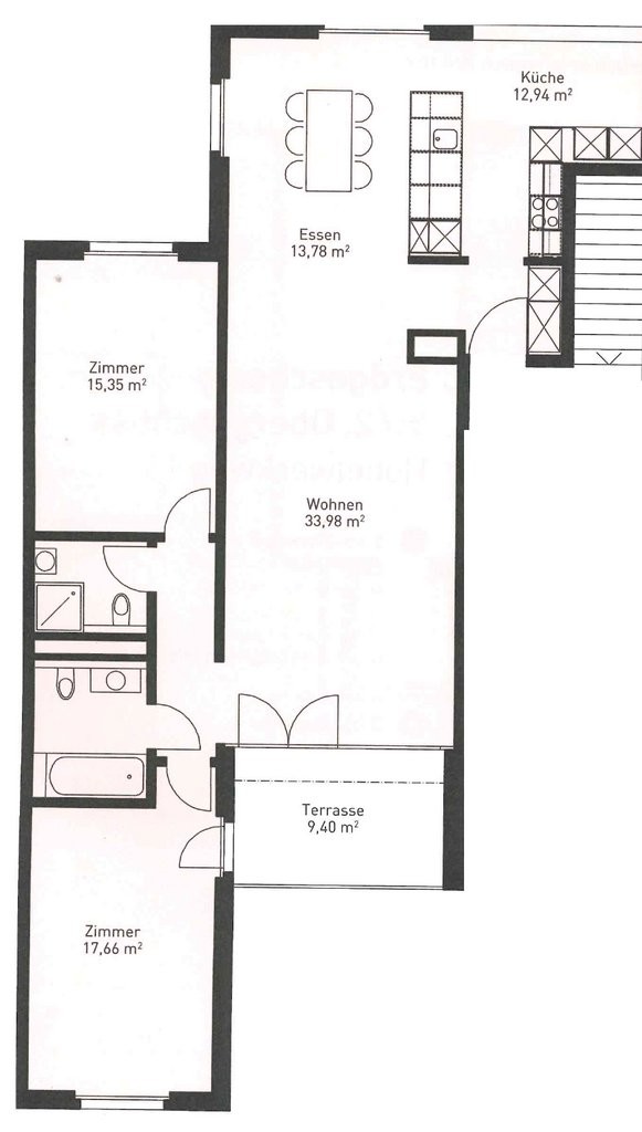 Appartement de 3 ½ pièces