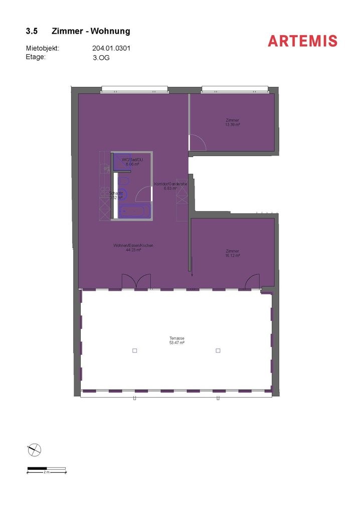 Appartement mansardé de 3 ½ pièces, photo 1 sur 10