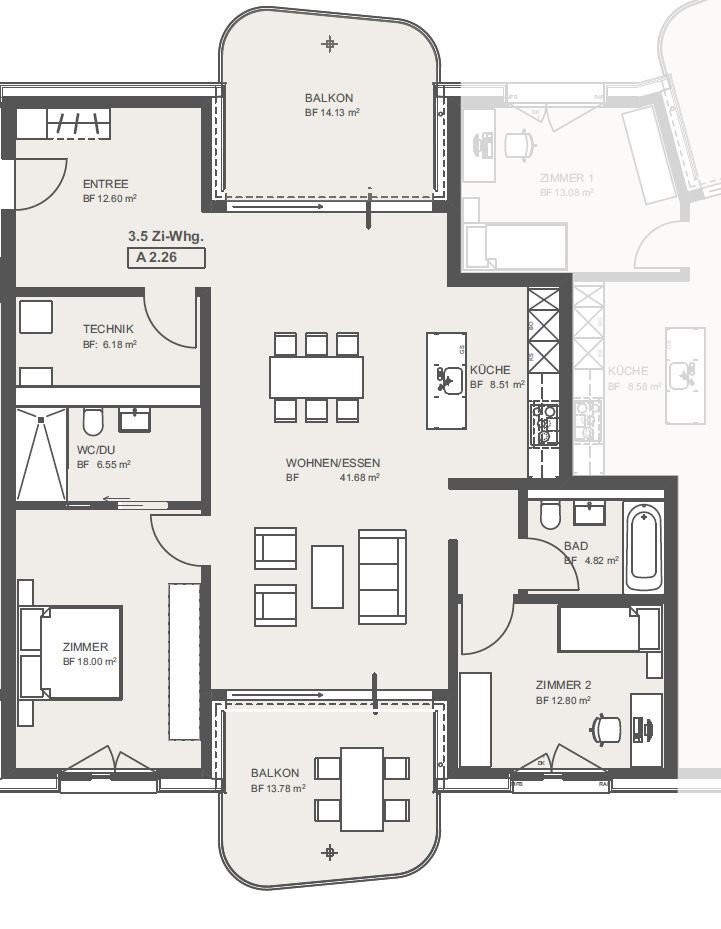 Appartement de 3 ½ pièces, photo 5 sur 5