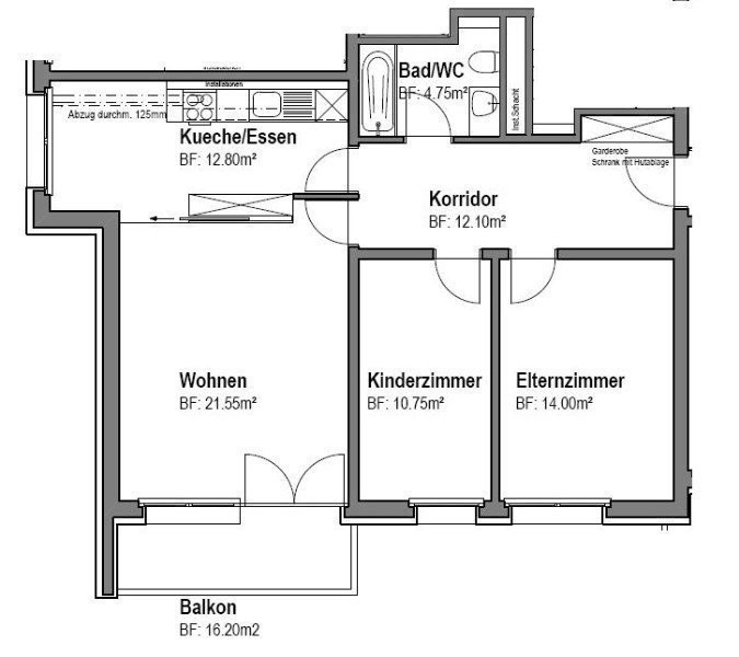 Appartement de 2 ½ pièces, photo 8 sur 8