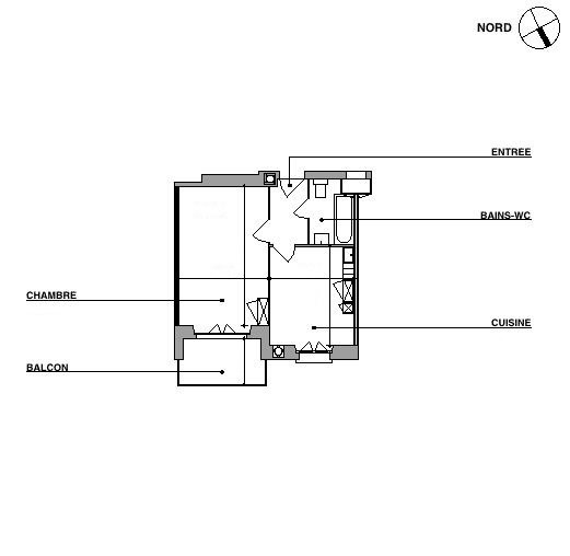 2 rooms apartment, photo 2 sur 4