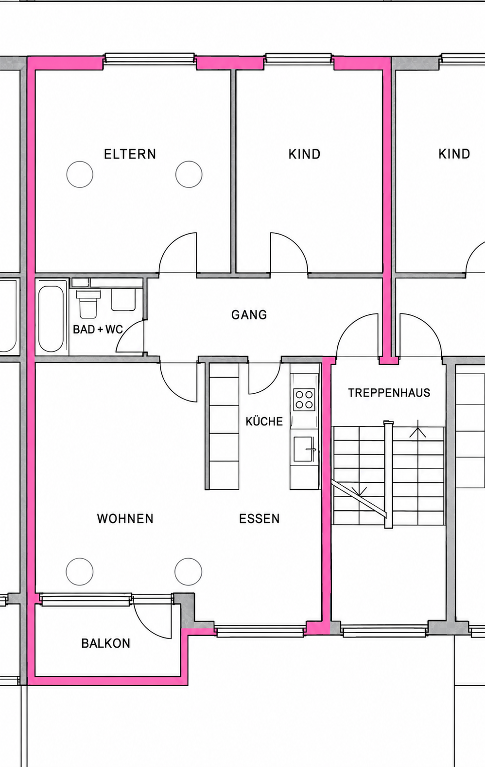 Appartement de 3 ½ pièces