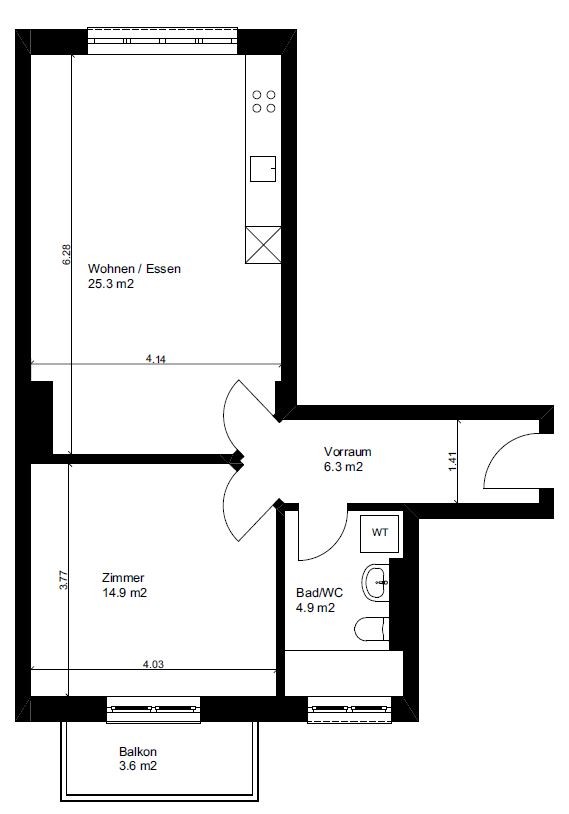 2 rooms apartment