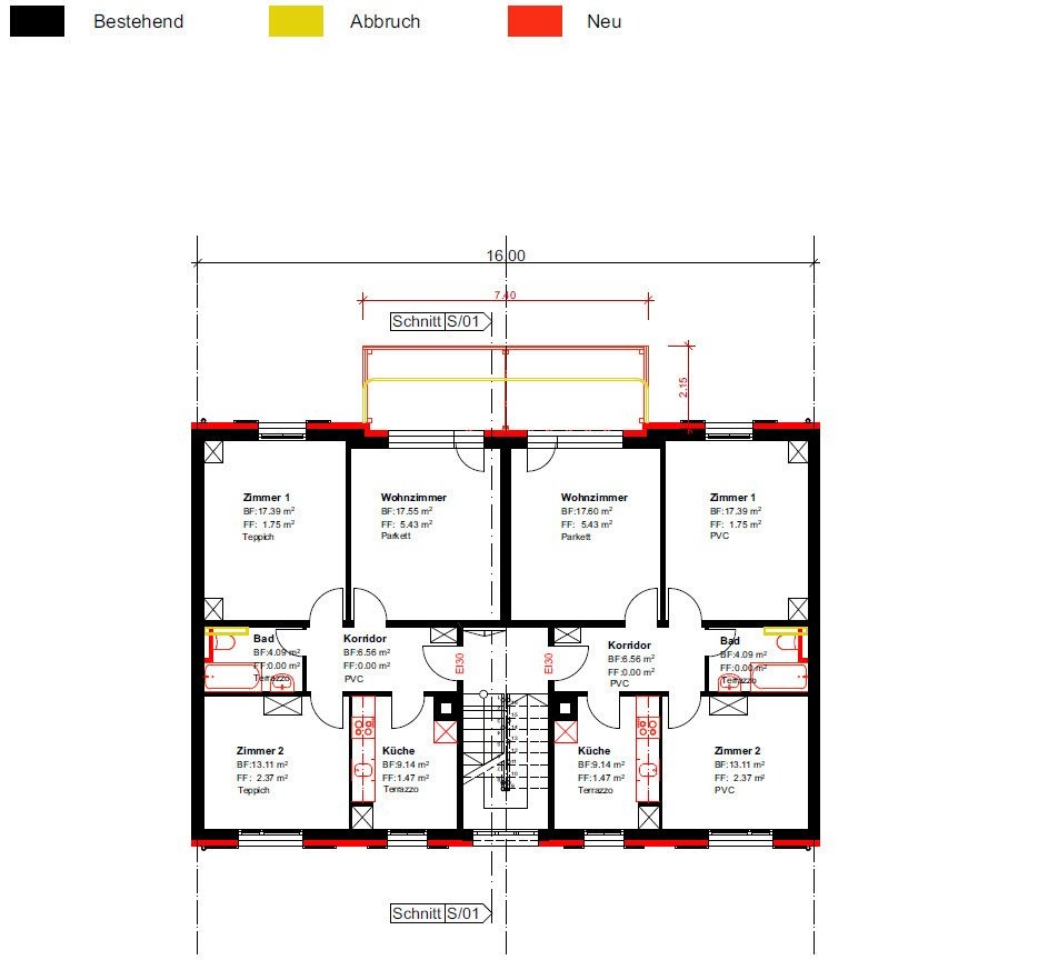 Appartement de 3 pièces