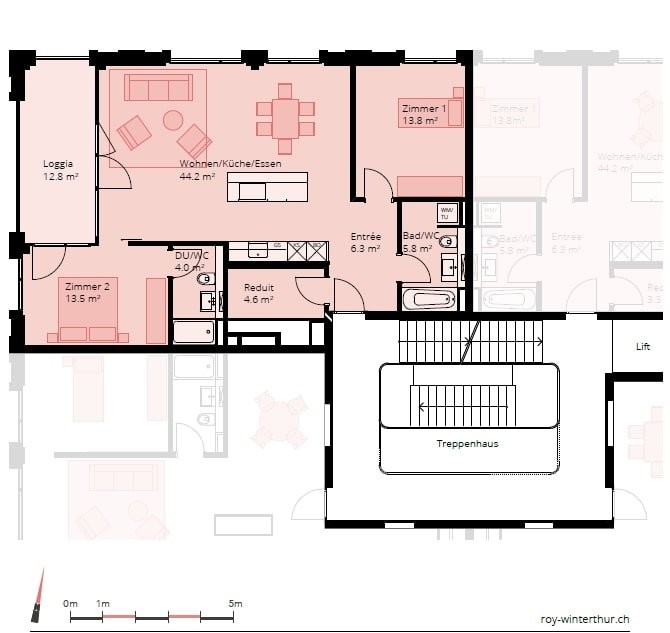 Appartement de 3 ½ pièces