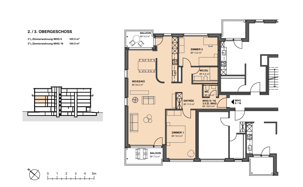 Appartement de 3 ½ pièces, photo 1 sur 10