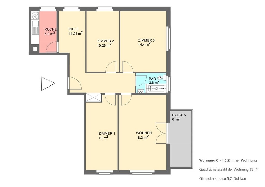 Appartement de 2 ½ pièces, photo 8 sur 8