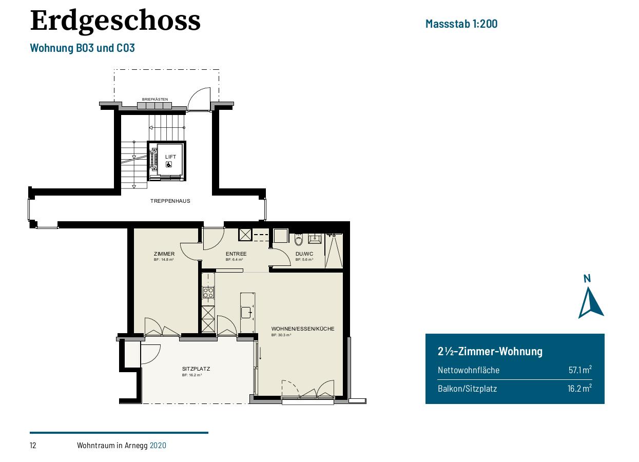 2 ½ rooms apartment
