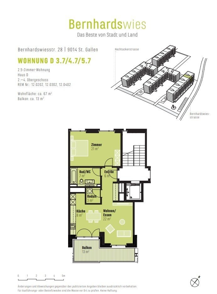 Appartement de 2 ½ pièces