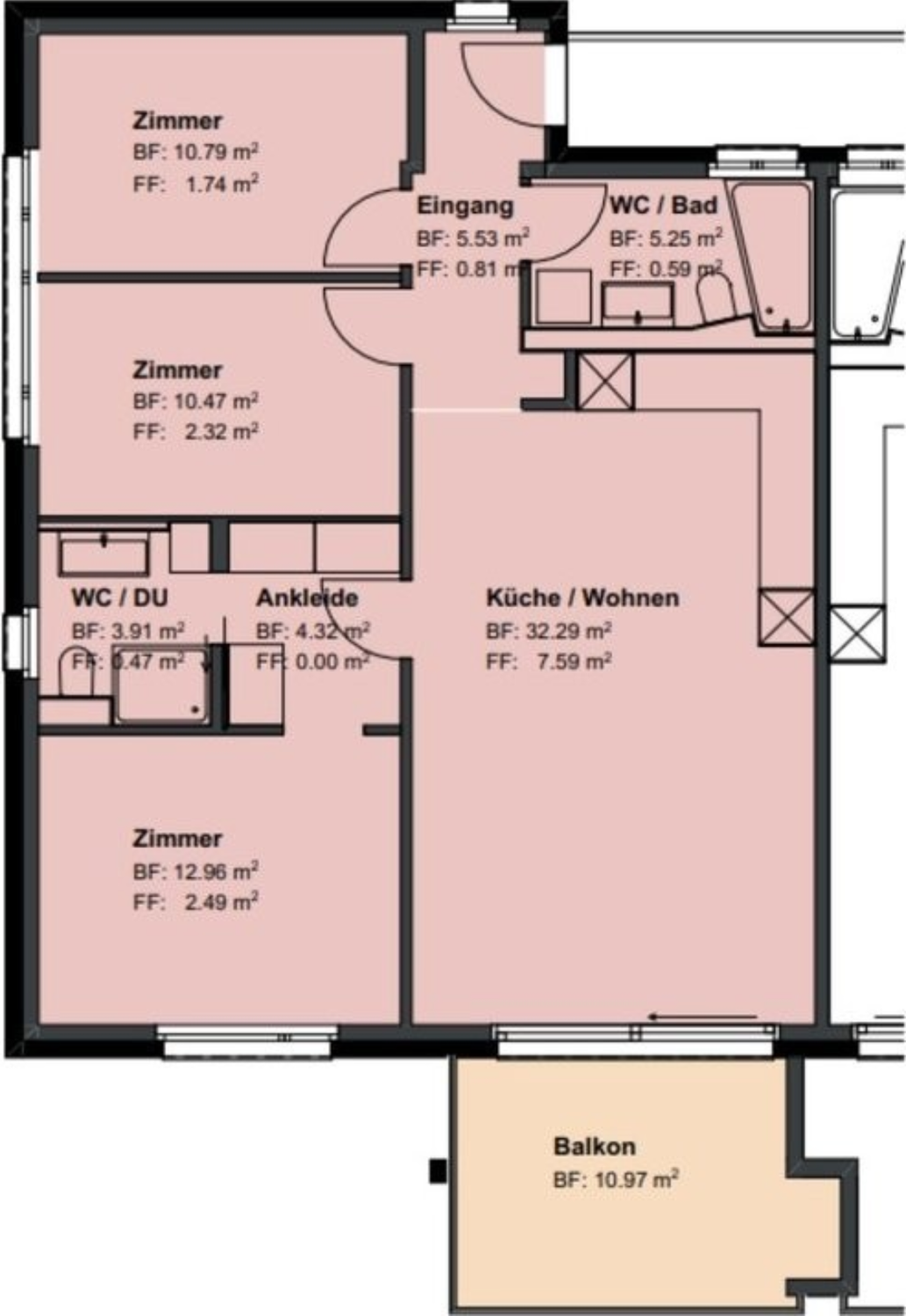 Appartement de 4 ½ pièces, photo 5 sur 6