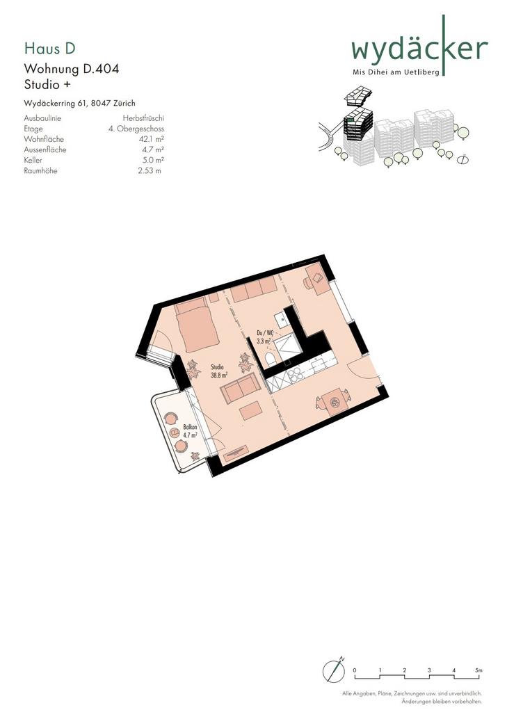 Appartement de 1 ½ pièces