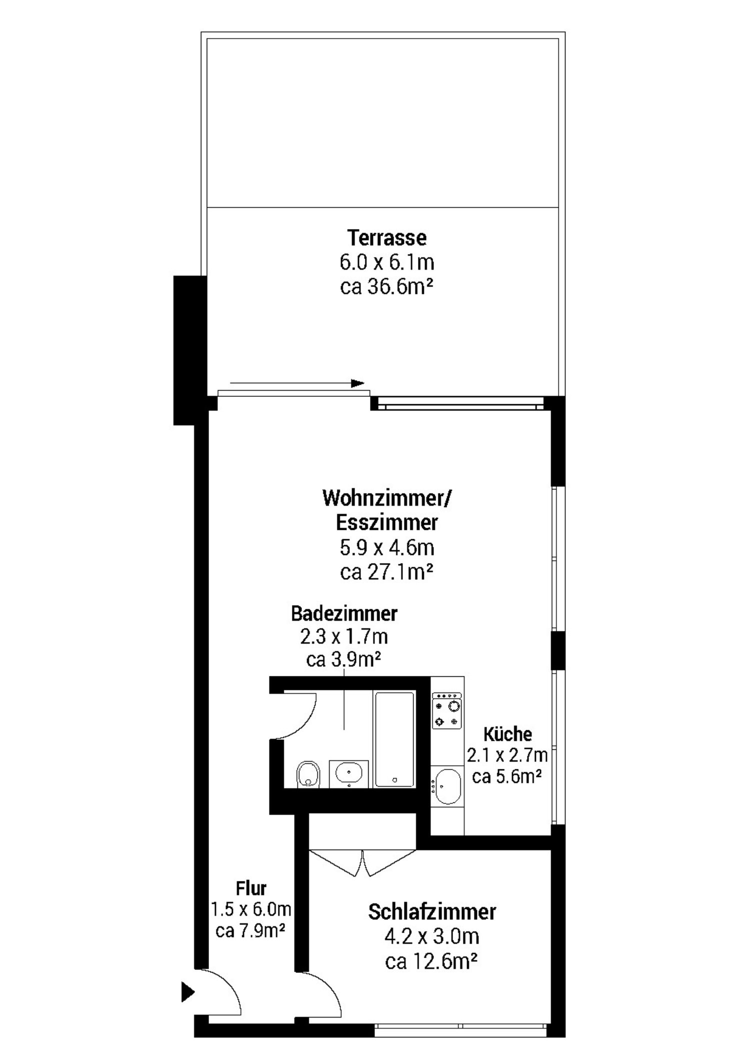 Appartement de 2 ½ pièces, photo 10 sur 10