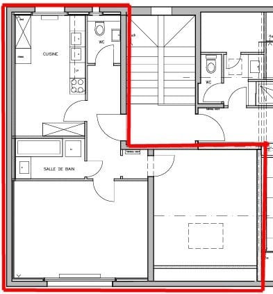 3 rooms apartment, photo 2 sur 2