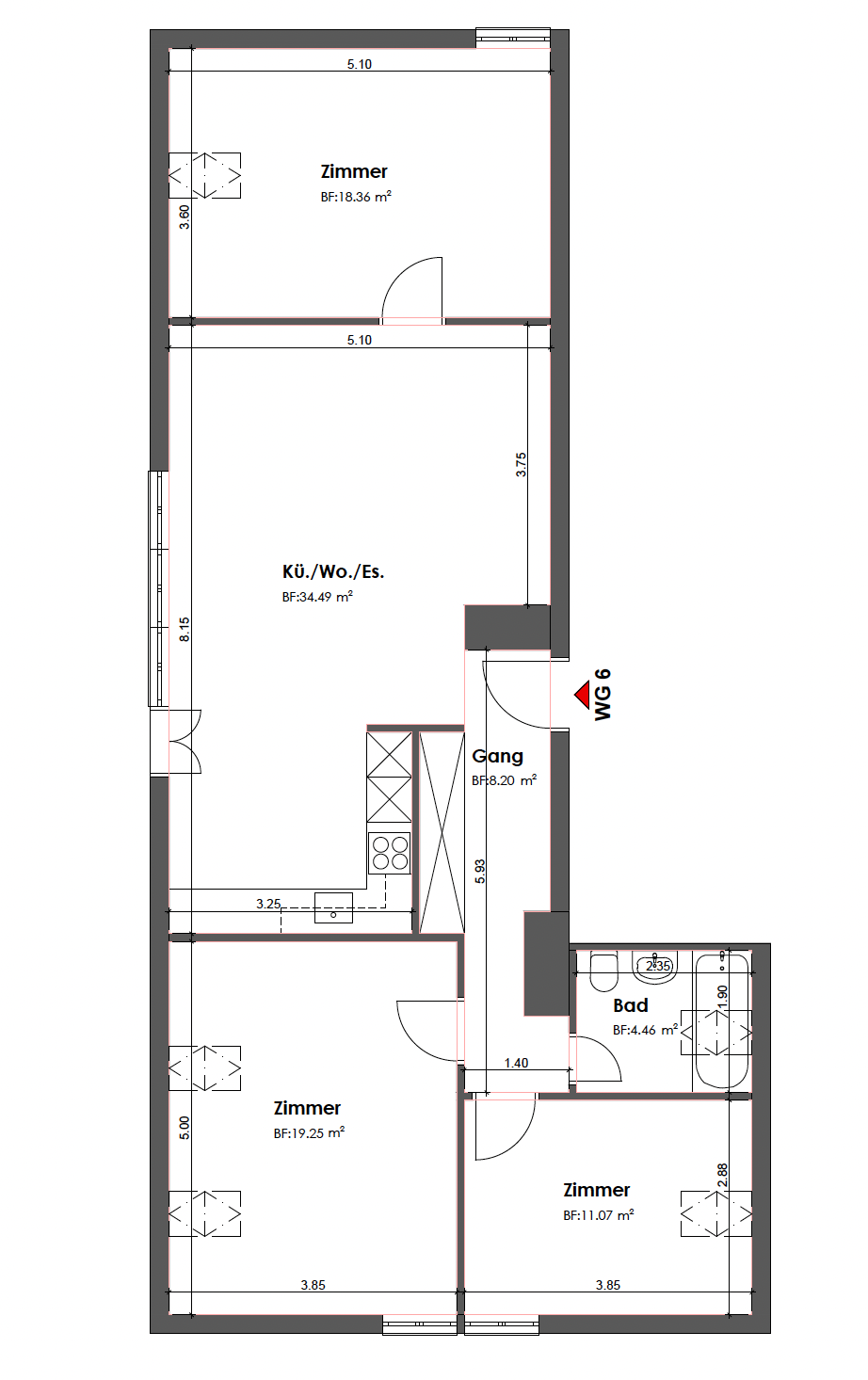 Appartement de 4 ½ pièces, photo 10 sur 10