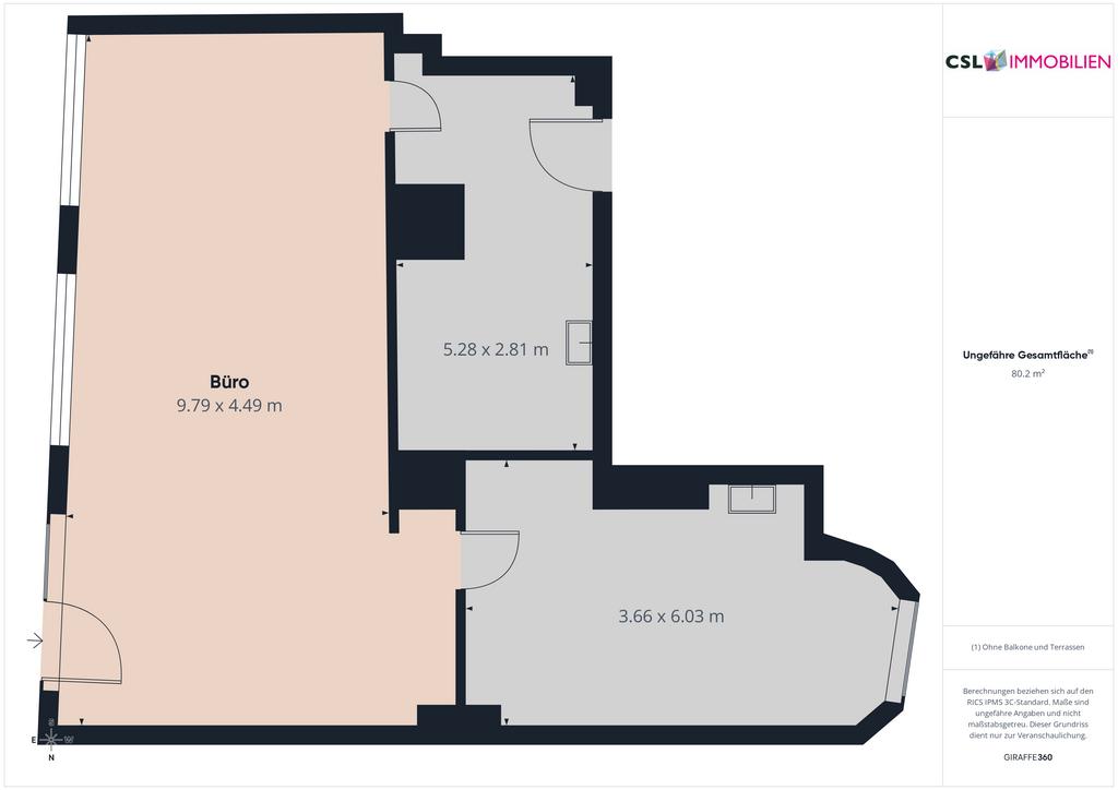 Magasin de 77m²
