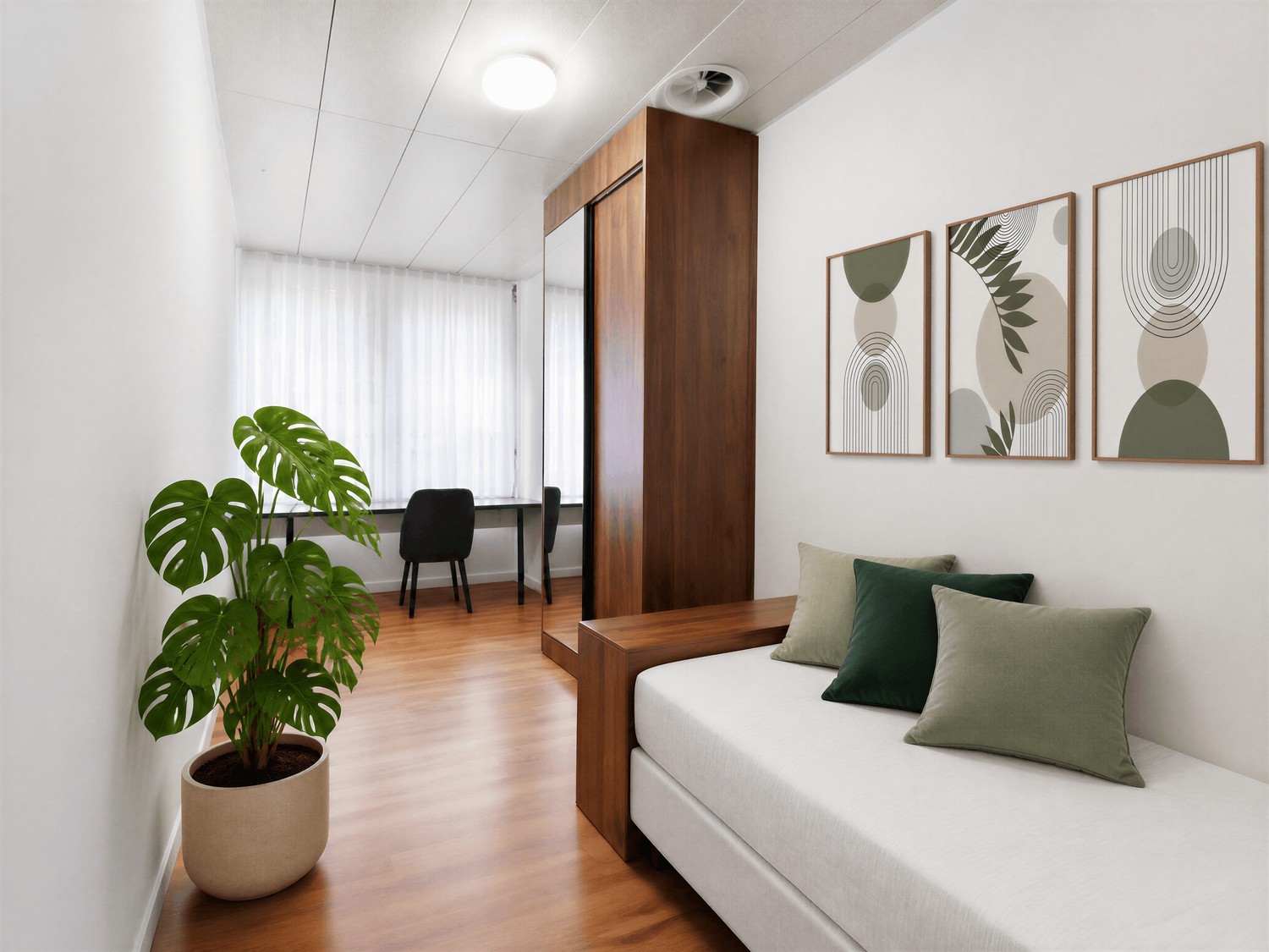 Chambre individuelle de 2 pièces, photo 6 sur 9