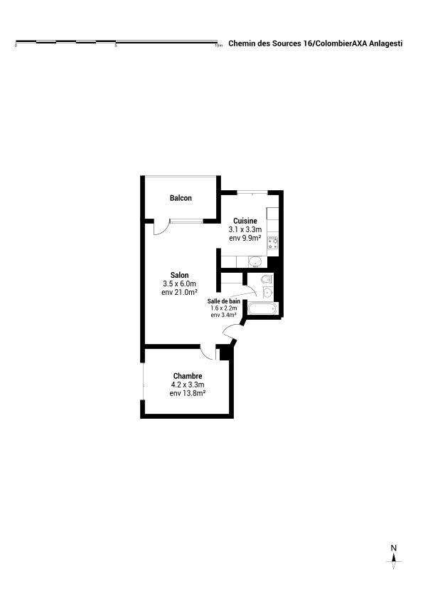 2 ½ rooms apartment