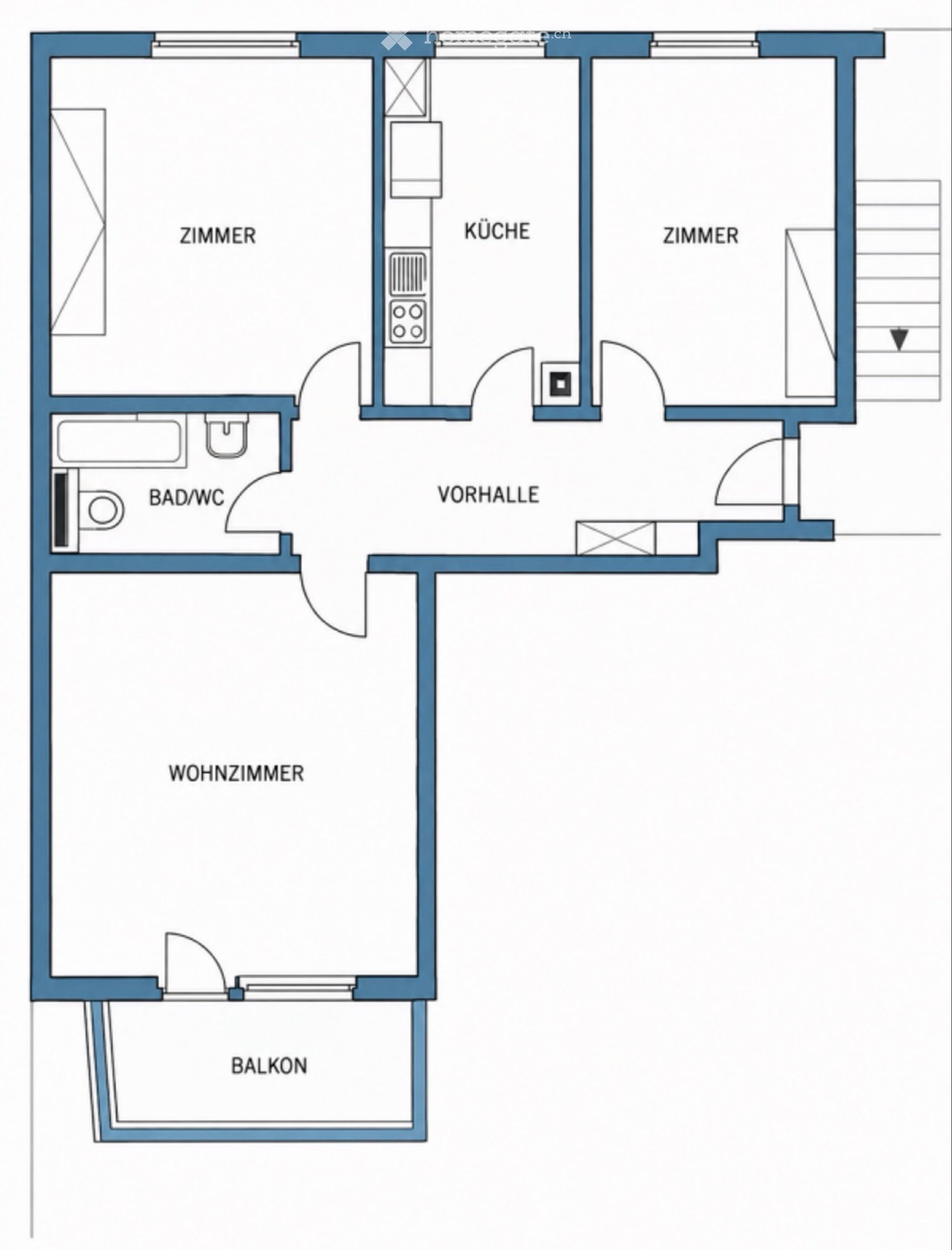 Appartement de 3 pièces