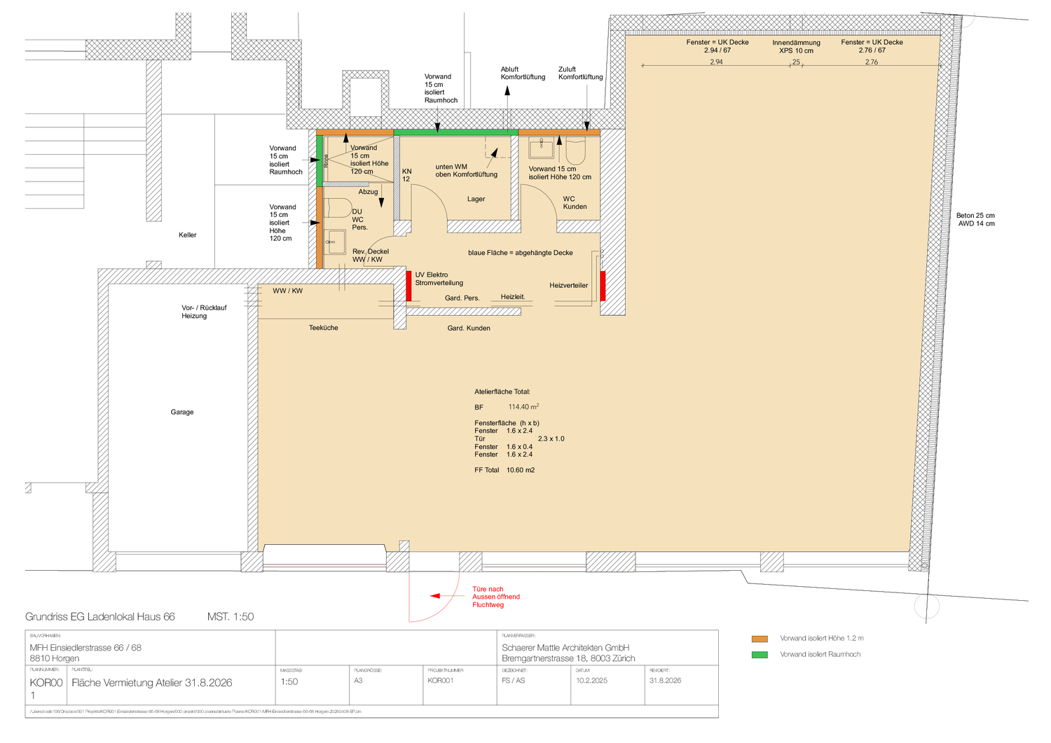 Atelier de 114m²