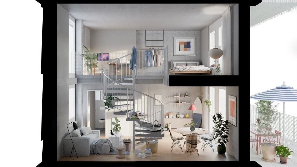 Duplex de 3 ½ pièces