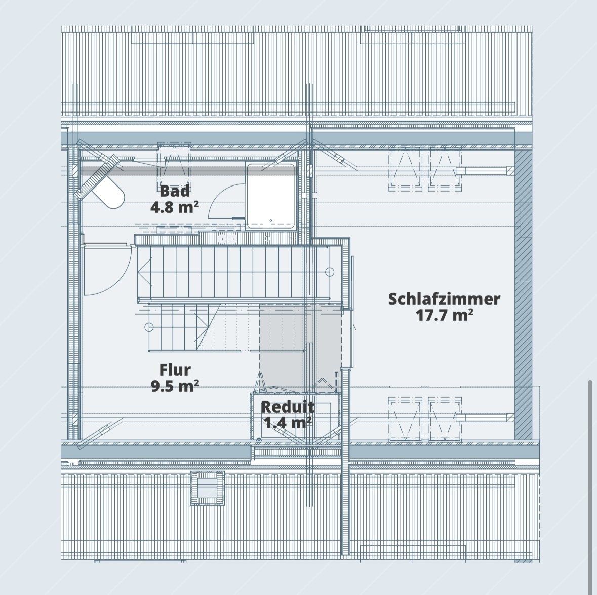 Appartement en attique de 3 ½ pièces