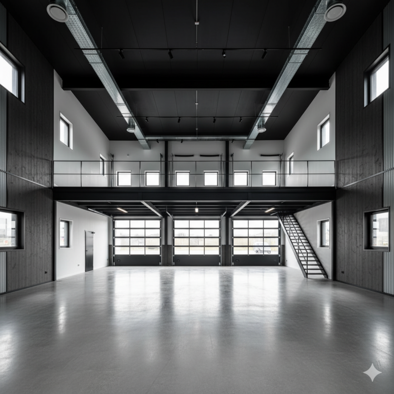 600m² office