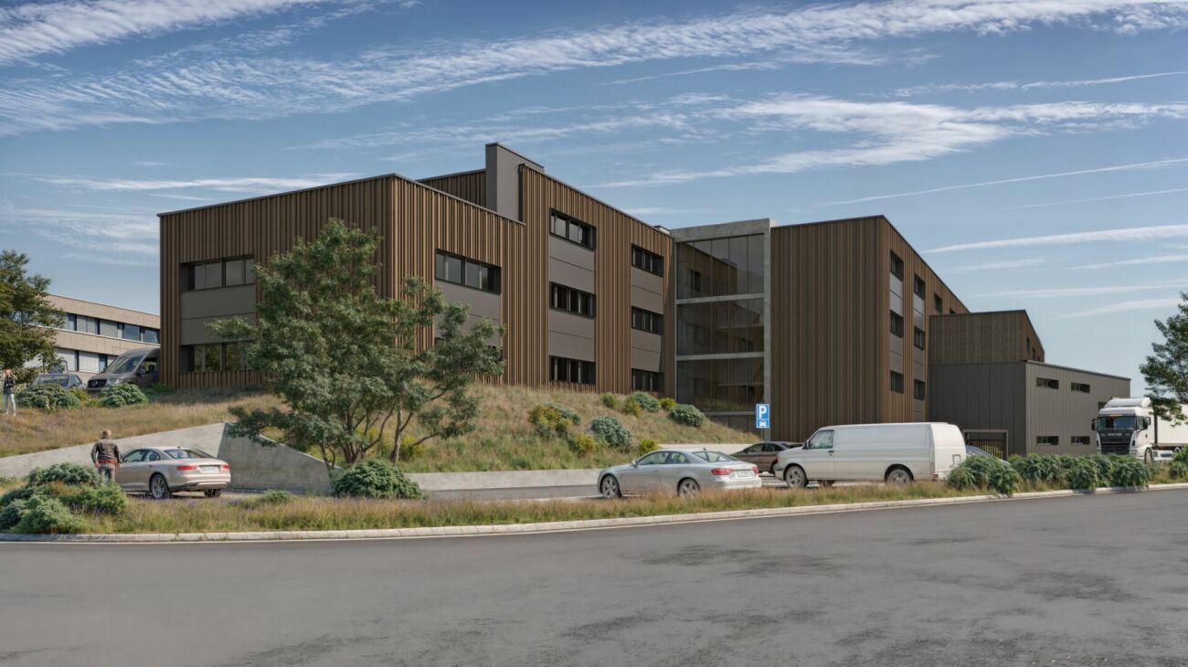 600m² office