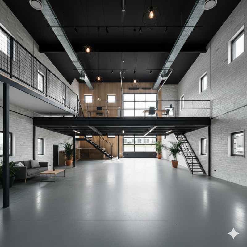 600m² office