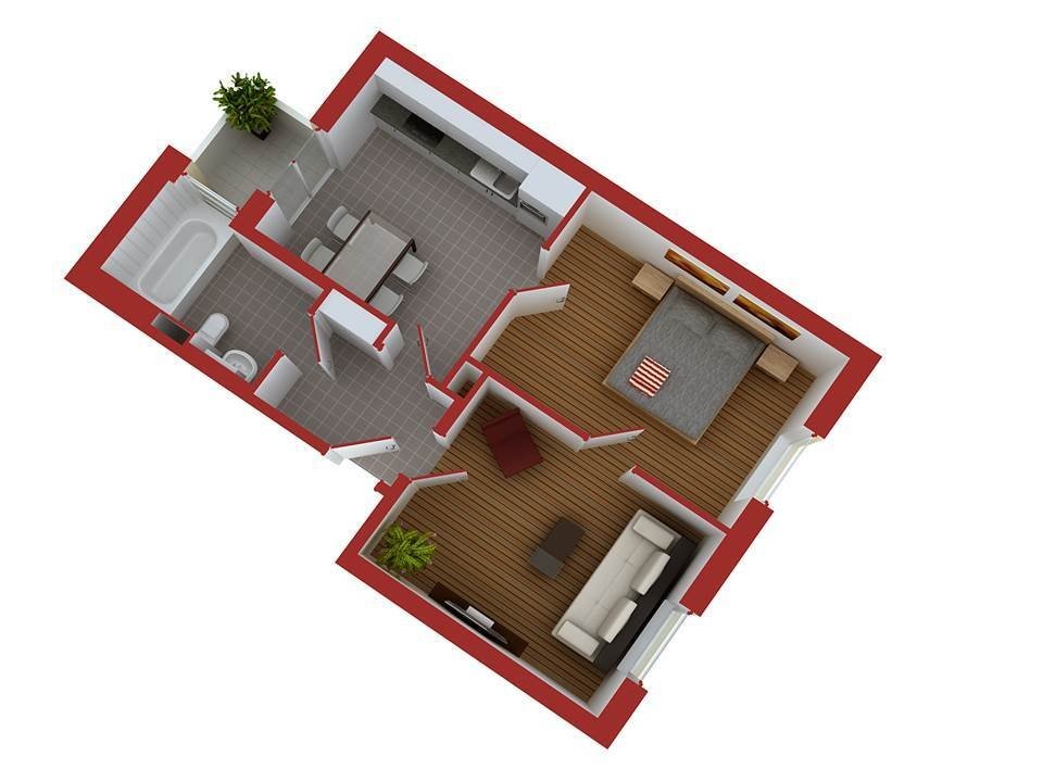 Appartement de 2 pièces, photo 6 sur 7