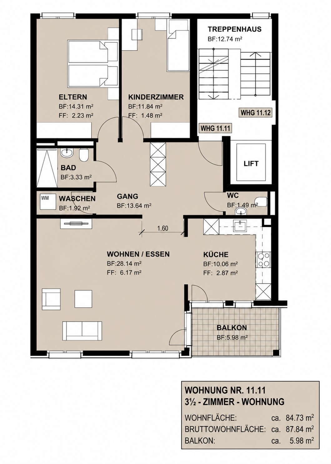 Appartement de 3 ½ pièces, photo 9 sur 9