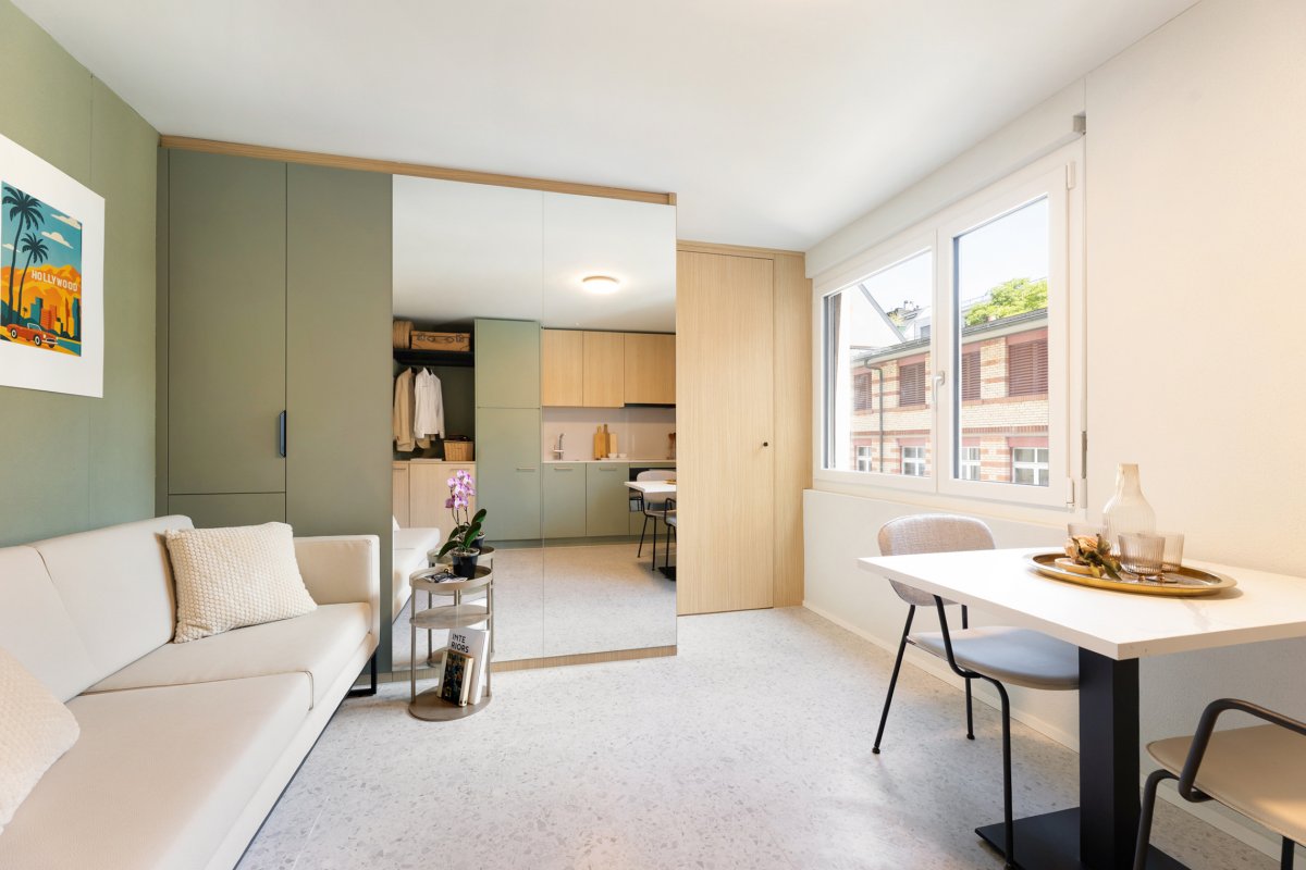 Appartement meublé de 2 pièces, photo 1 sur 5