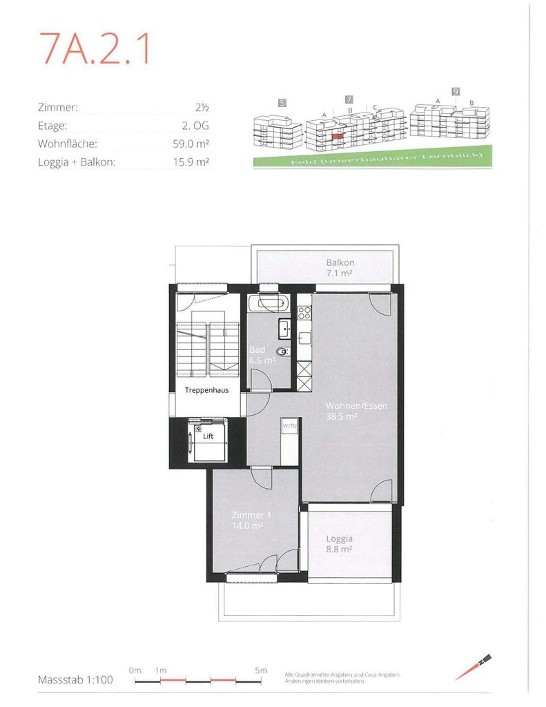 Appartement de 2 ½ pièces, photo 7 sur 7