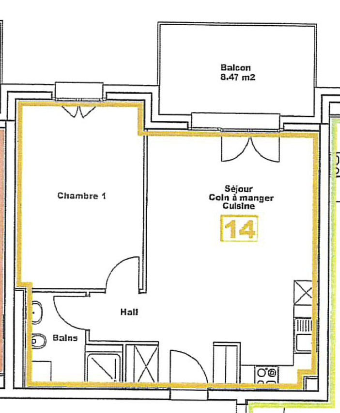 2 ½ rooms apartment, photo 4 sur 4