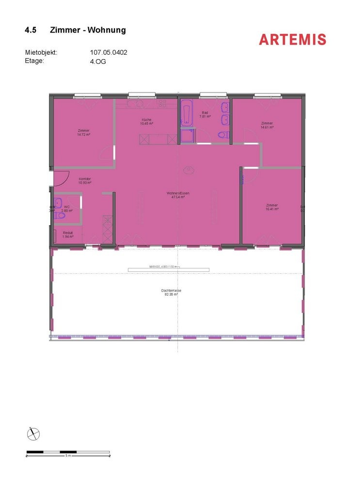 Appartement mansardé de 2 ½ pièces, photo 4 sur 9