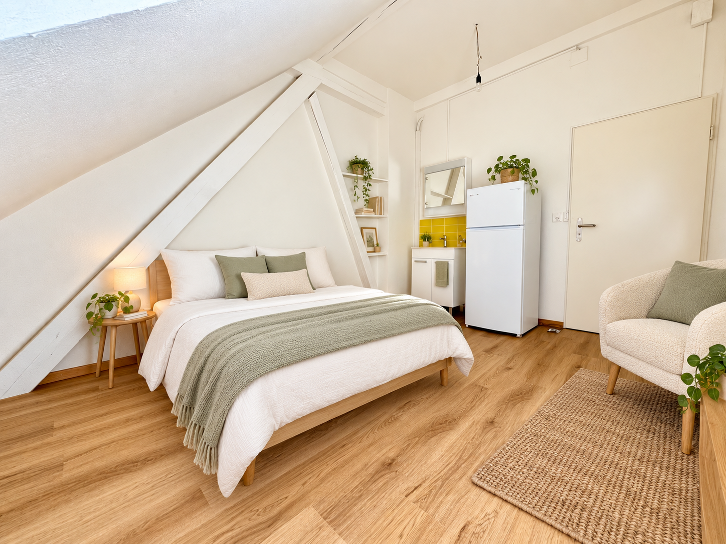 4 rooms roof flat