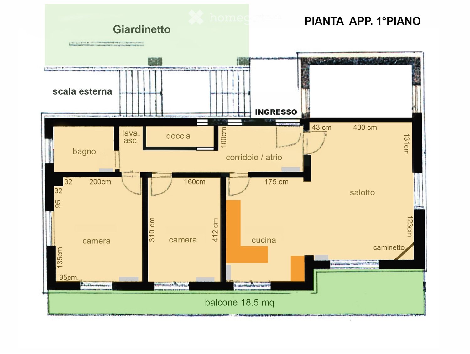 3 rooms apartment