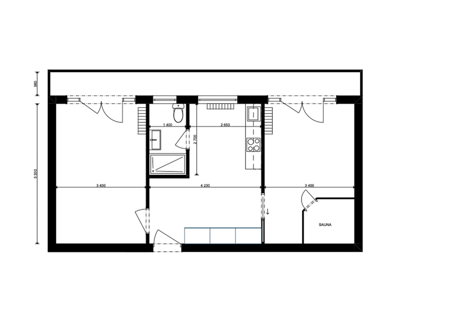Appartement de 2 ½ pièces