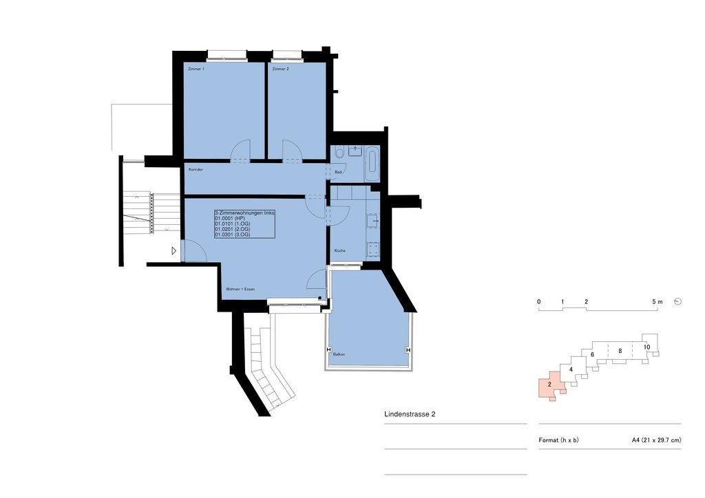 Appartement de 3 pièces