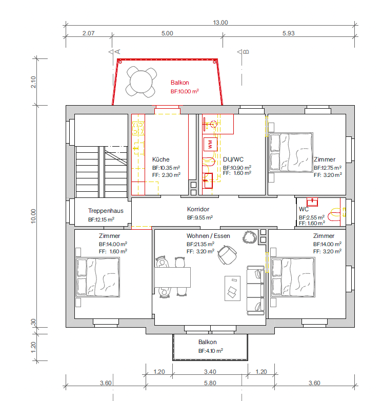 Appartement de 4 ½ pièces