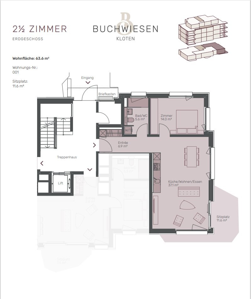 Appartement de 2 ½ pièces, photo 5 sur 5