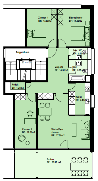 Appartement de 2 ½ pièces, photo 3 sur 7